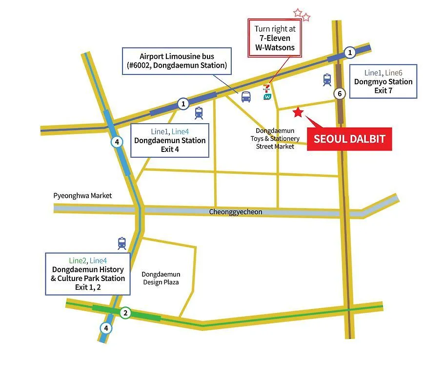 Seoul Dalbit Dongdaemun Guesthouse 2*,